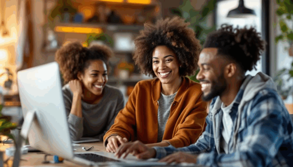 Volunteers delivering excellent nonprofit customer service at event