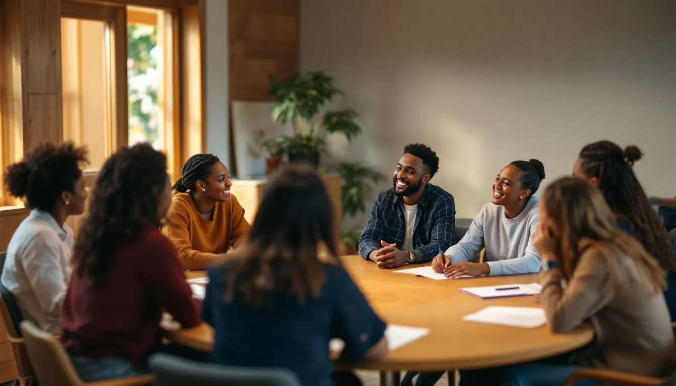 Feedback session with customers in a nonprofit setting.