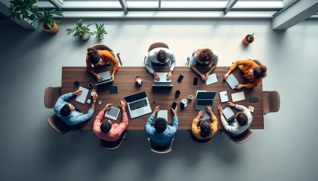 A team meeting discussing proactive IT management strategies to enhance business operations. A team meeting discussing proactive IT management strategies to enhance business operations.