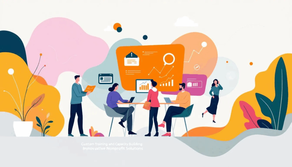 Team implementing nonprofit solutions to streamline operations