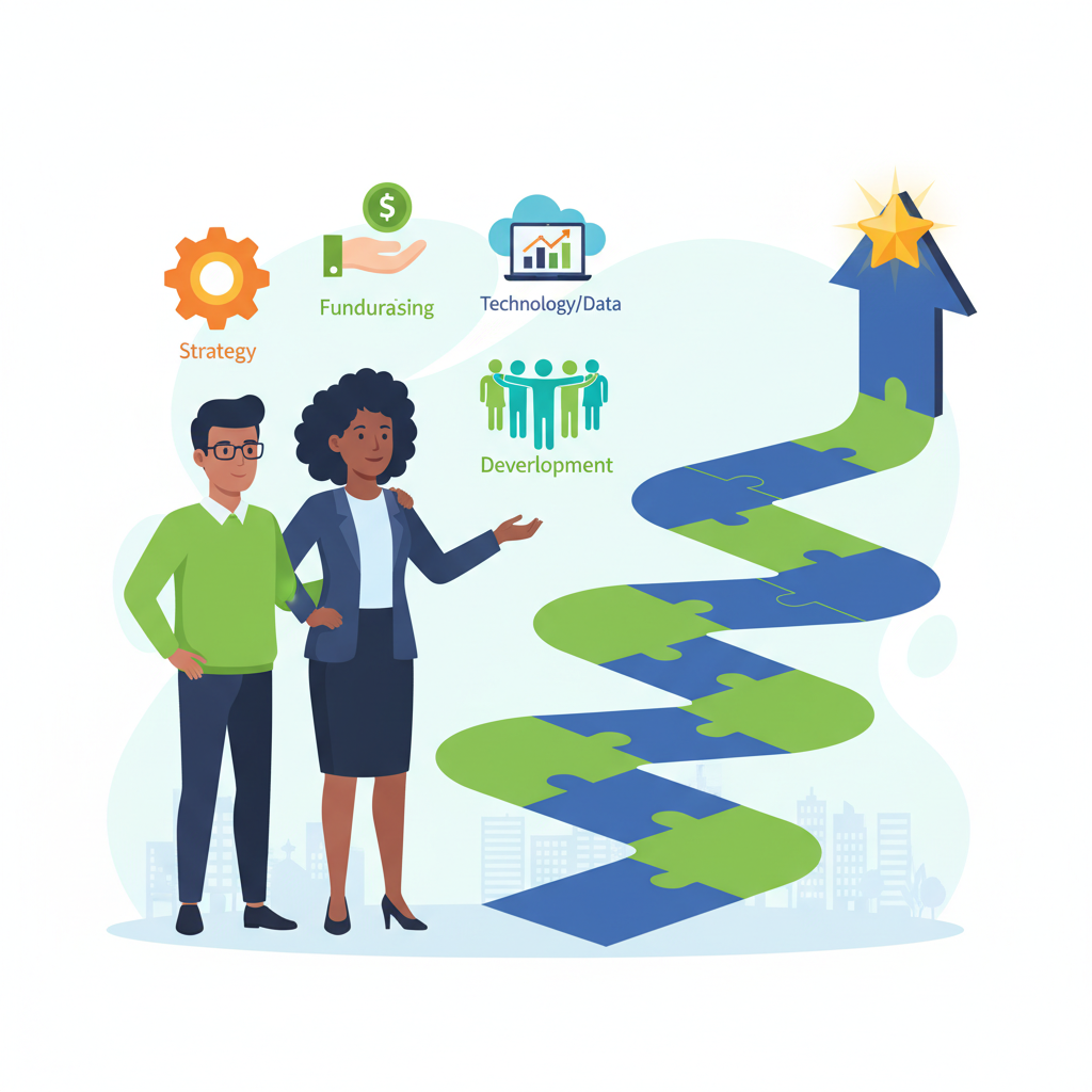 Find the perfect nonprofit consultant. Our guide covers when to hire, how to choose the right partner, and core services like strategic planning, capital campaigns, and digital transformation. Maximize your impact.