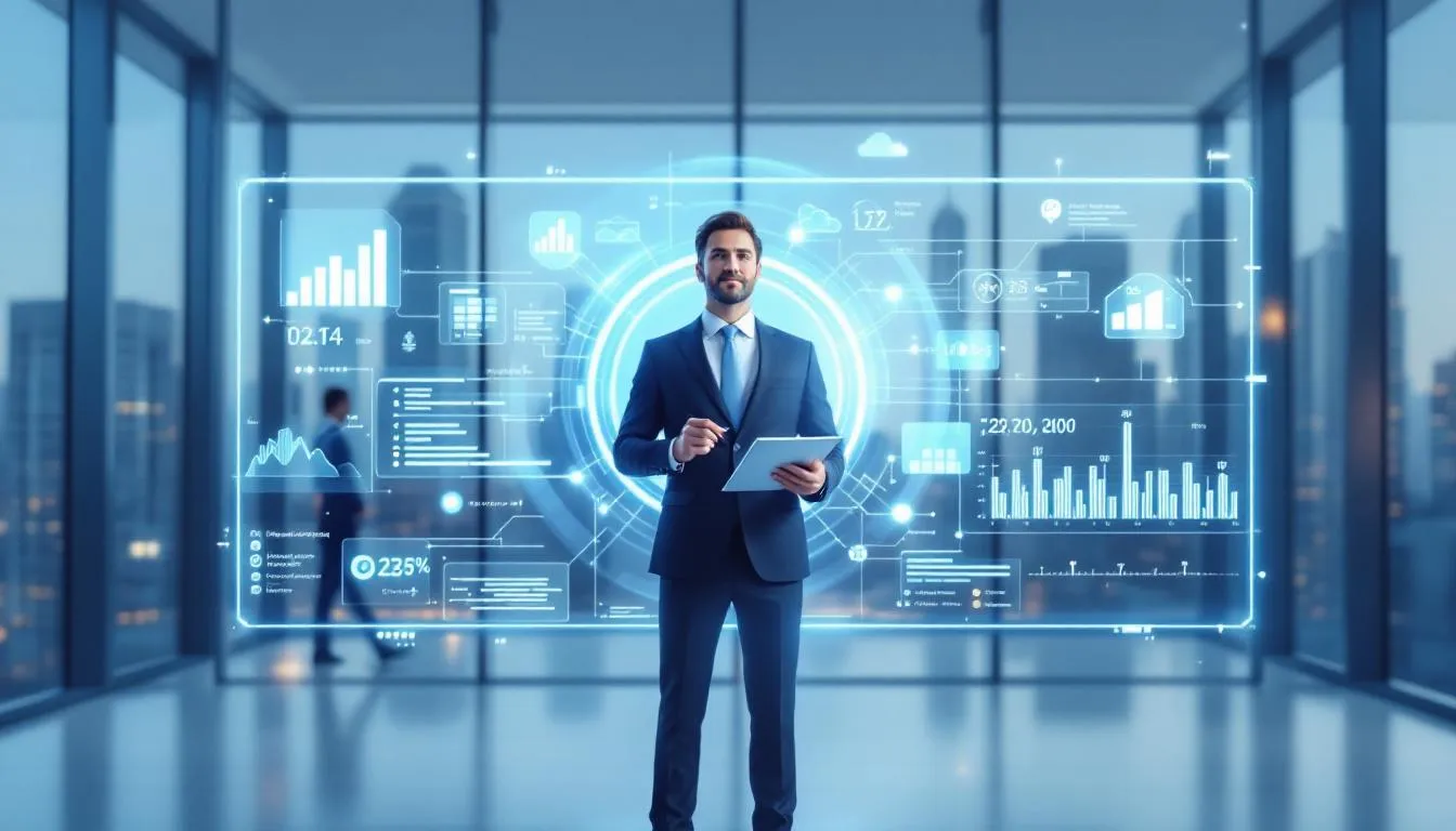 A consultant presenting options to potential clients for selecting the right IT consulting firm. A consultant presenting options to potential clients for selecting the right IT consulting firm.