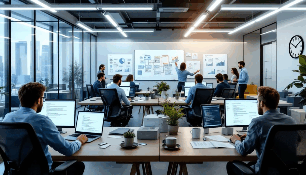 Infographic explaining managed platform benefits for businesses