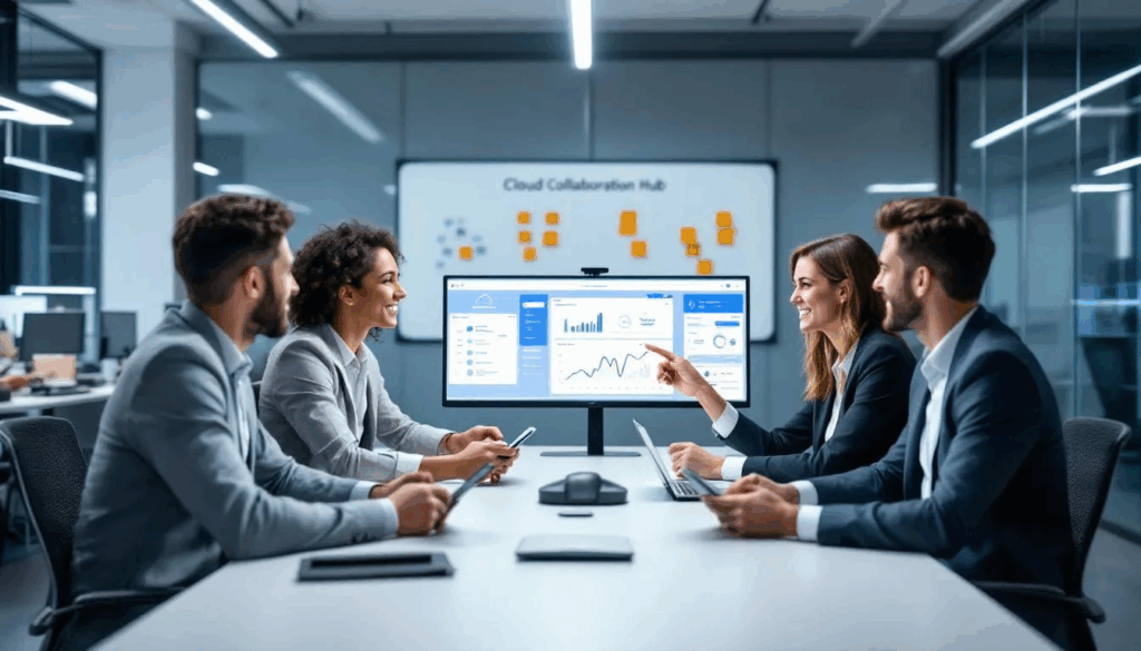 Cloud application interface running on multiple devices