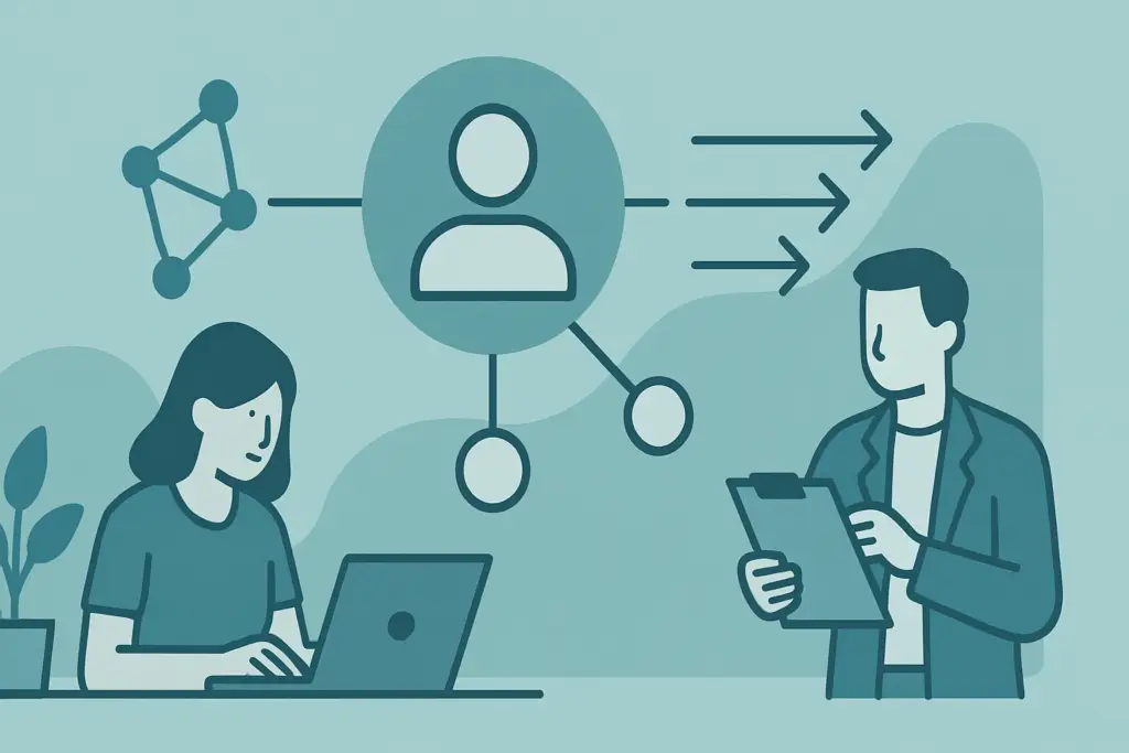 AI sub-agent architecture showing orchestrator agent delegating to specialized sub-agents working in parallel